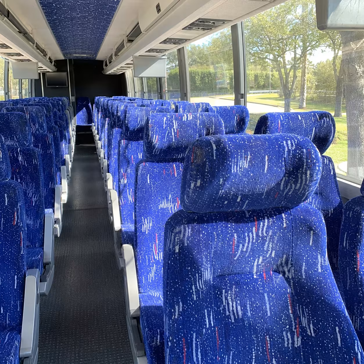 eugene charter bus interior gallery
