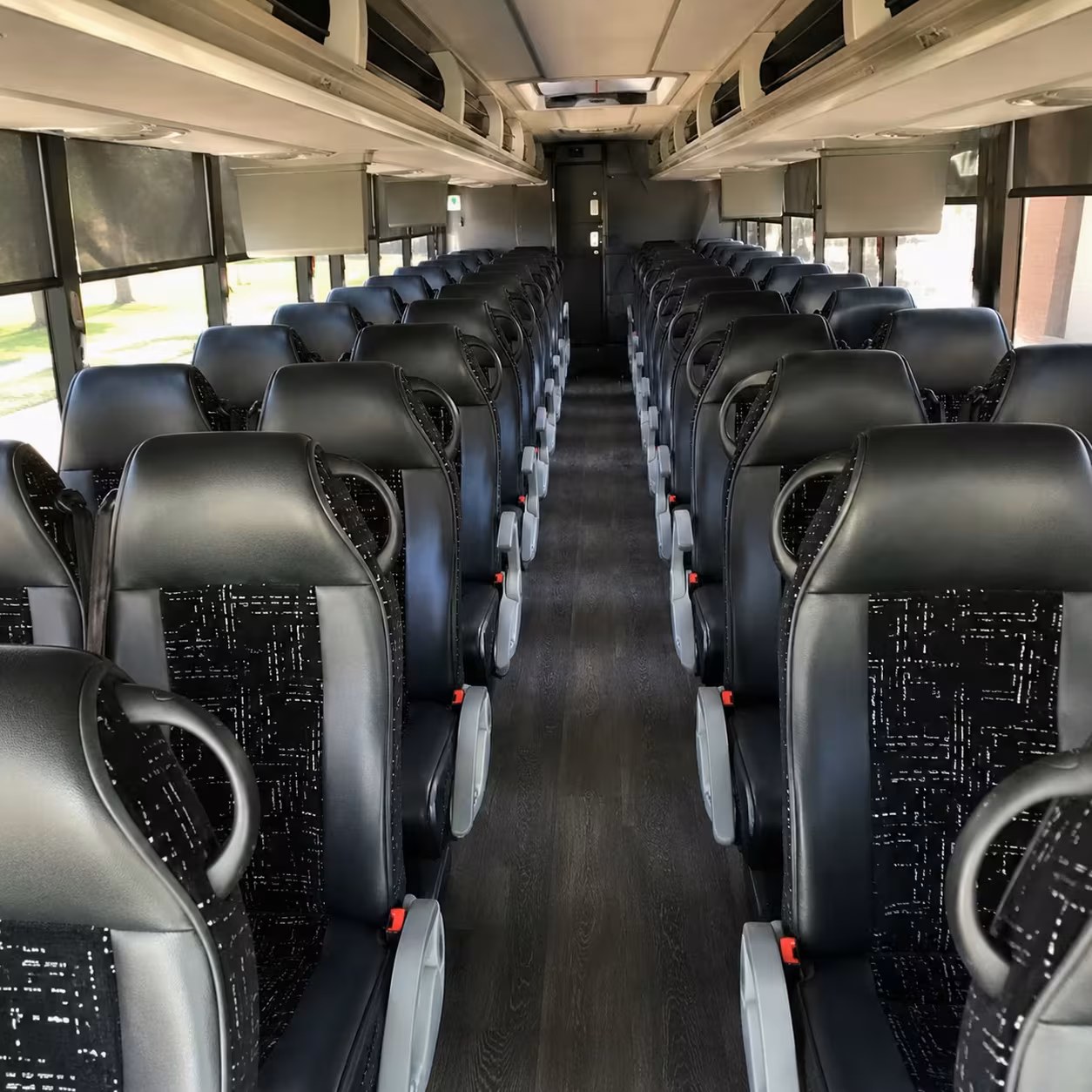 eugene charter bus interior