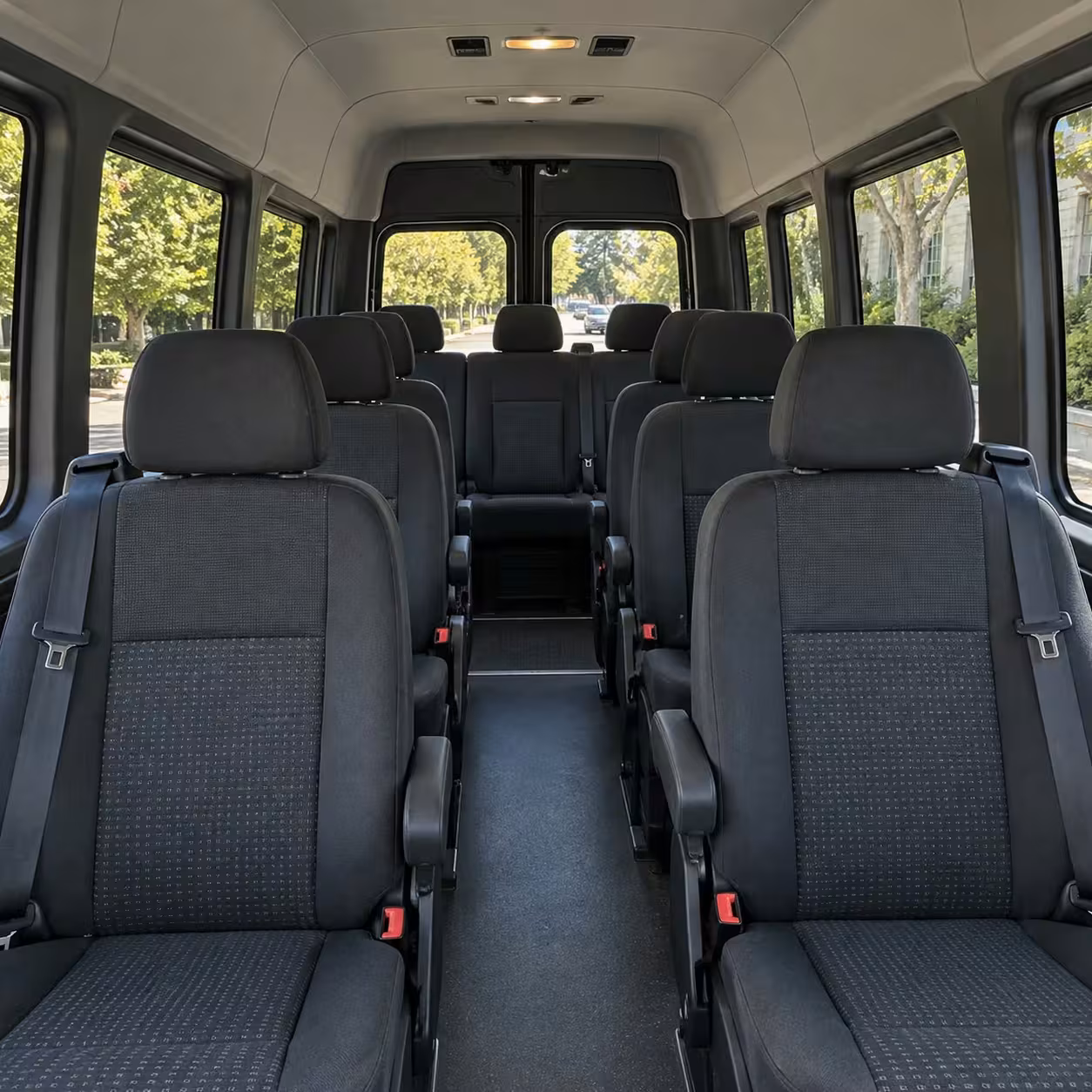 sprinter van with driver interior