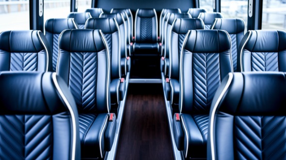 eugene 15 passenger minibus inside