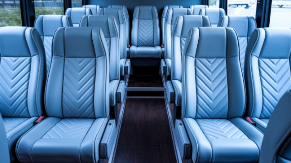 eugene 15 passenger minibus interior