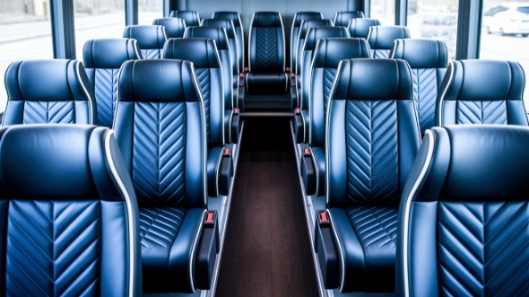 eugene 18 passenger minibus inside
