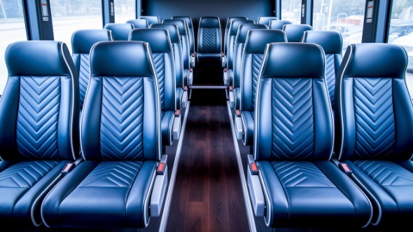 eugene 20 passenger minibus inside