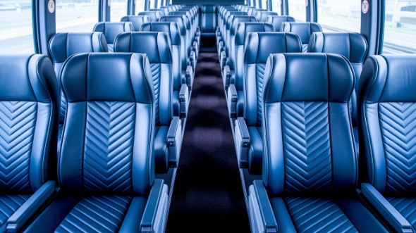 eugene 50 passenger charter bus inside
