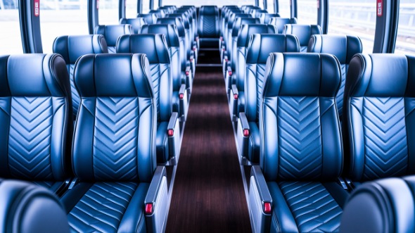eugene 54 passenger charter bus inside