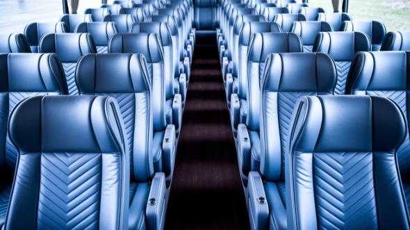 eugene 54 passenger charter bus interior
