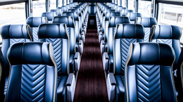 eugene 55 passenger charter bus inside