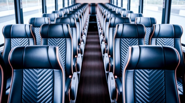eugene 56 passenger charter bus inside