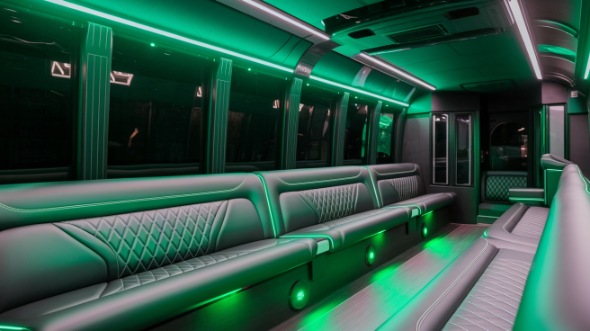 eugene party bus rental interior